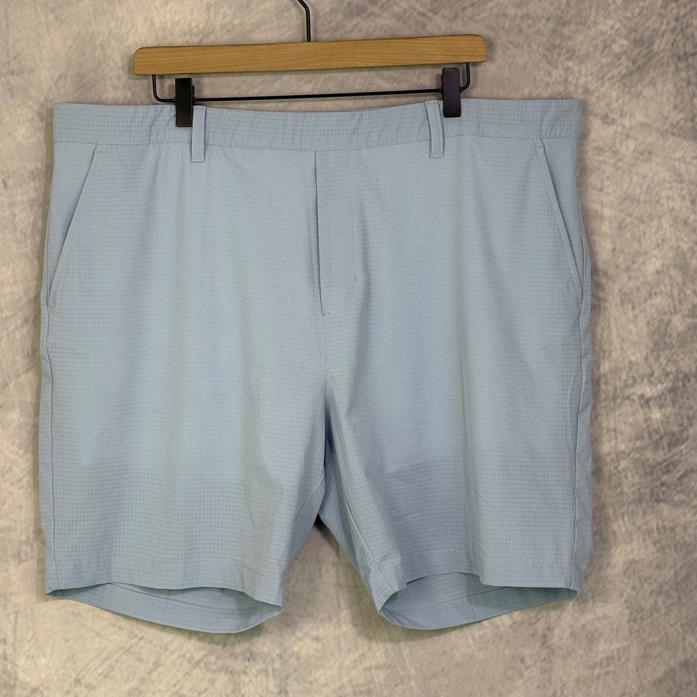 Adidas Ultimate365 Golf Lined Shorts Mens sz 40 Blue Textured Ripstop Stretch